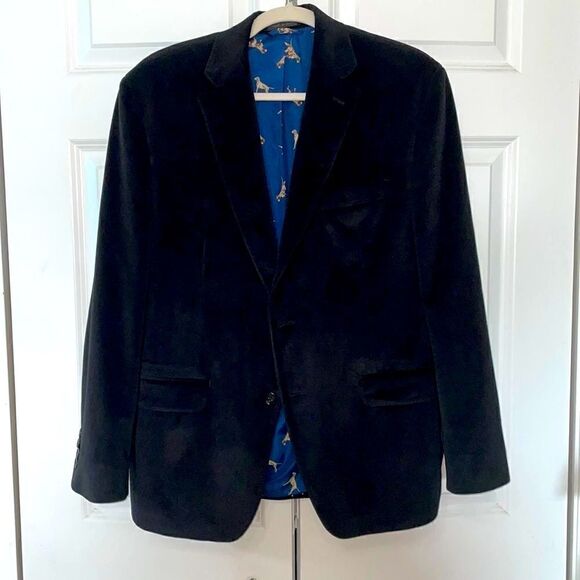 Lauren Ralph Lauren velvet sport coat with dog lining size 40S
